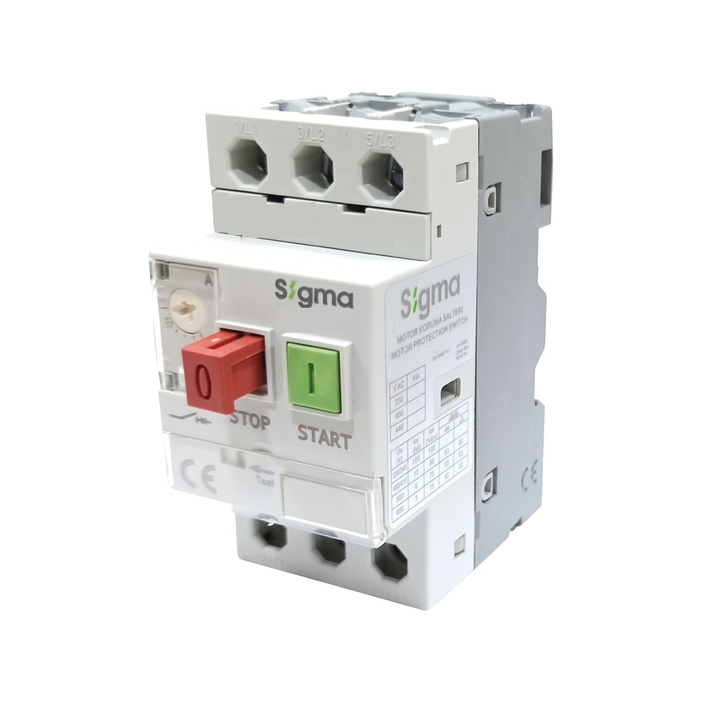 SMK25-6.3%20Sigma%20%204-6,3A%20Motor%20Koruma%20Şalteri%20100kW
