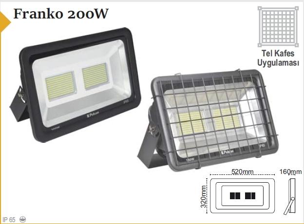 107112 Pelsan 200W 5000K Led Projektör (Franko 200W)