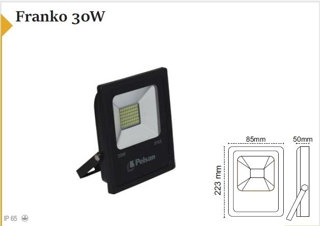 107100 Pelsan 30W 6500K Led Projektör ( Franko 50W)