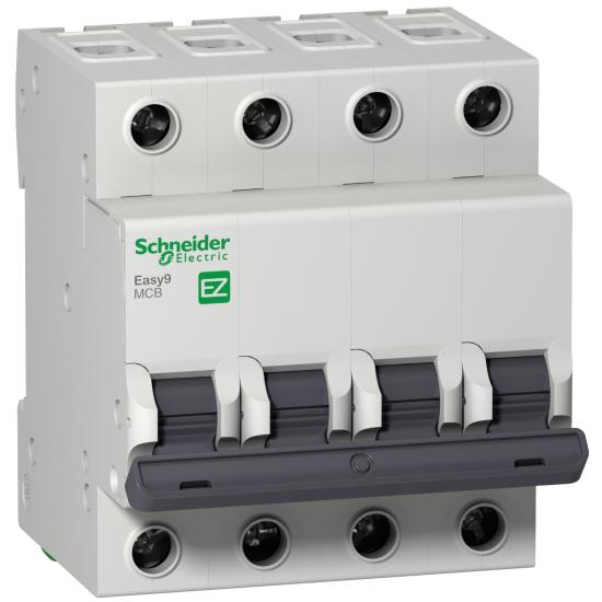 EZ9F56416 Schneider Easy9 Otomatik Sigorta 4P 16A,  C Egrisi Otomat