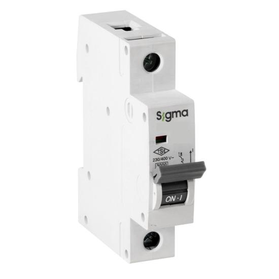 6SM110C Sigma  1X10A 6kA  Otomatik Sigorta C Tip
