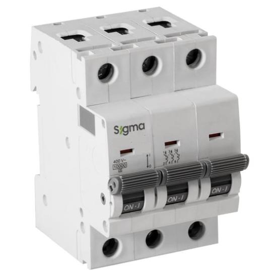 6SM306C Sigma 3X6A 6kA  Otomatik Sigorta C Tip